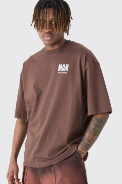 Tall Oversized Boxy Rally Graphic T-shirt | BoohooMAN UK