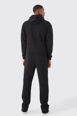 Tall Oversized Boxy Split Hem Tracksuit | BoohooMAN UK