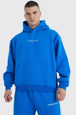 Tall Oversized Boxy Split Hem Tracksuit | BoohooMAN UK
