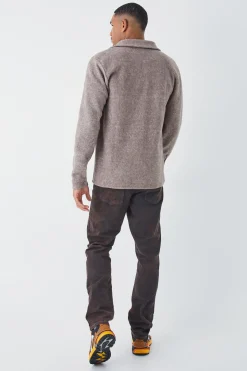 Tall Oversized Brushed Heavyweight Overshirt | BoohooMAN UK