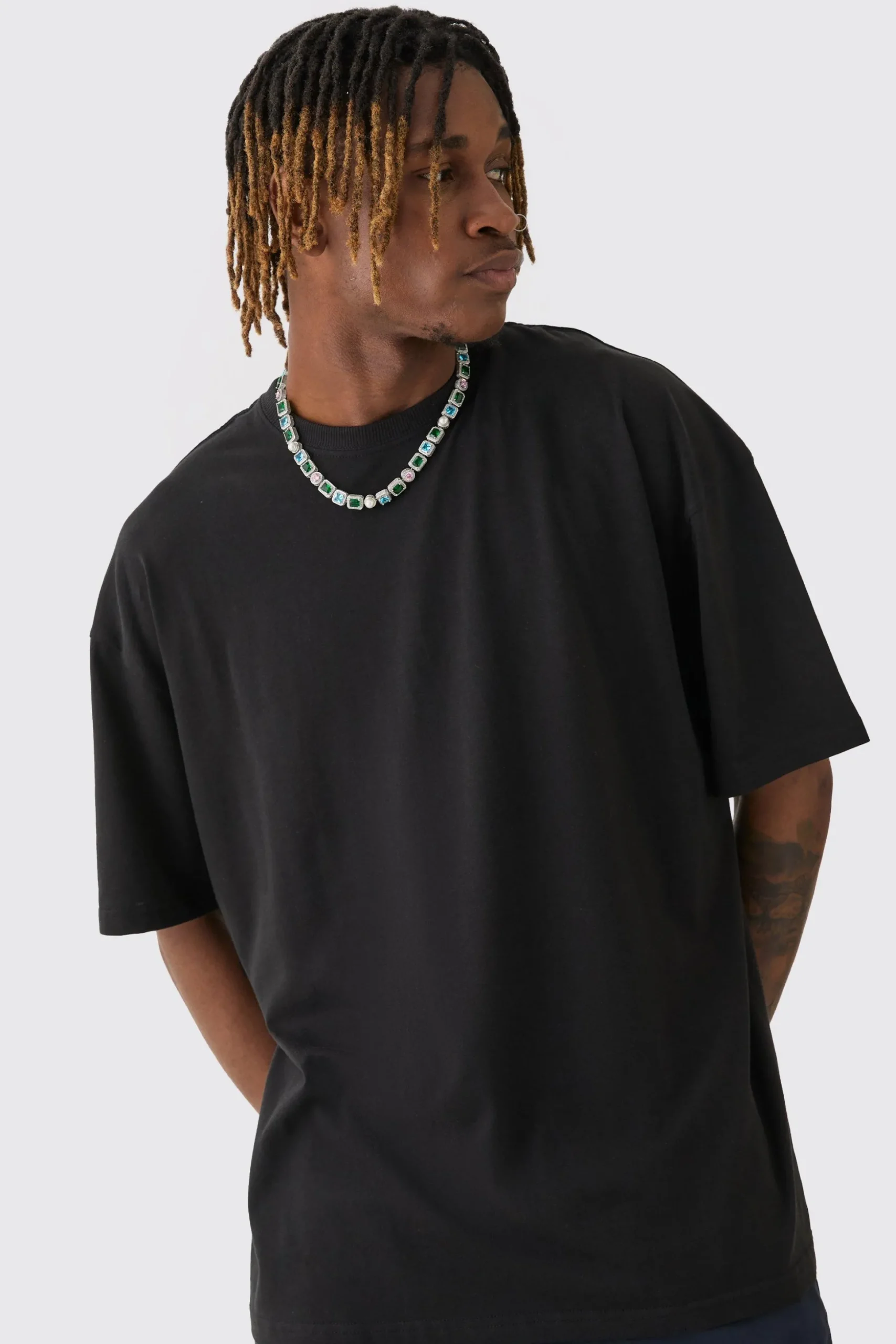 Tall Oversized California Landscape Back Print T-shirt | BoohooMAN UK