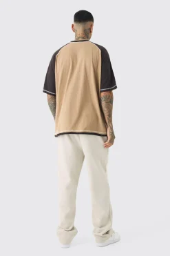 Tall Oversized Carded Heavy Panelled OFCL T-shirt | BoohooMAN UK