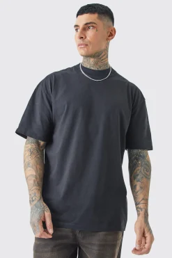 Tall Oversized Extended Neck Renaissance Back Print T-shirt | BoohooMAN UK