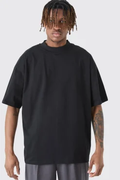 Tall Oversized Extended Neck T-shirt | BoohooMAN UK
