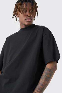 Tall Oversized Extended Neck T-shirt | BoohooMAN UK