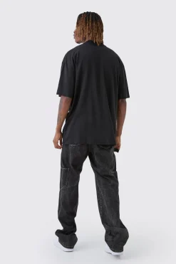 Tall Oversized Extended Neck Rennaisance Large Scale Print T-Shirt | BoohooMAN UK