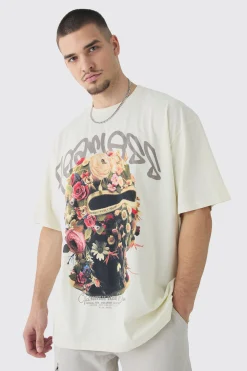 Tall Oversized Fearless Floral Balaclava | BoohooMAN UK