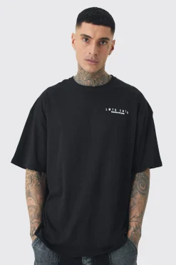 Tall Oversized Floral Back Graphic T-shirt | BoohooMAN UK