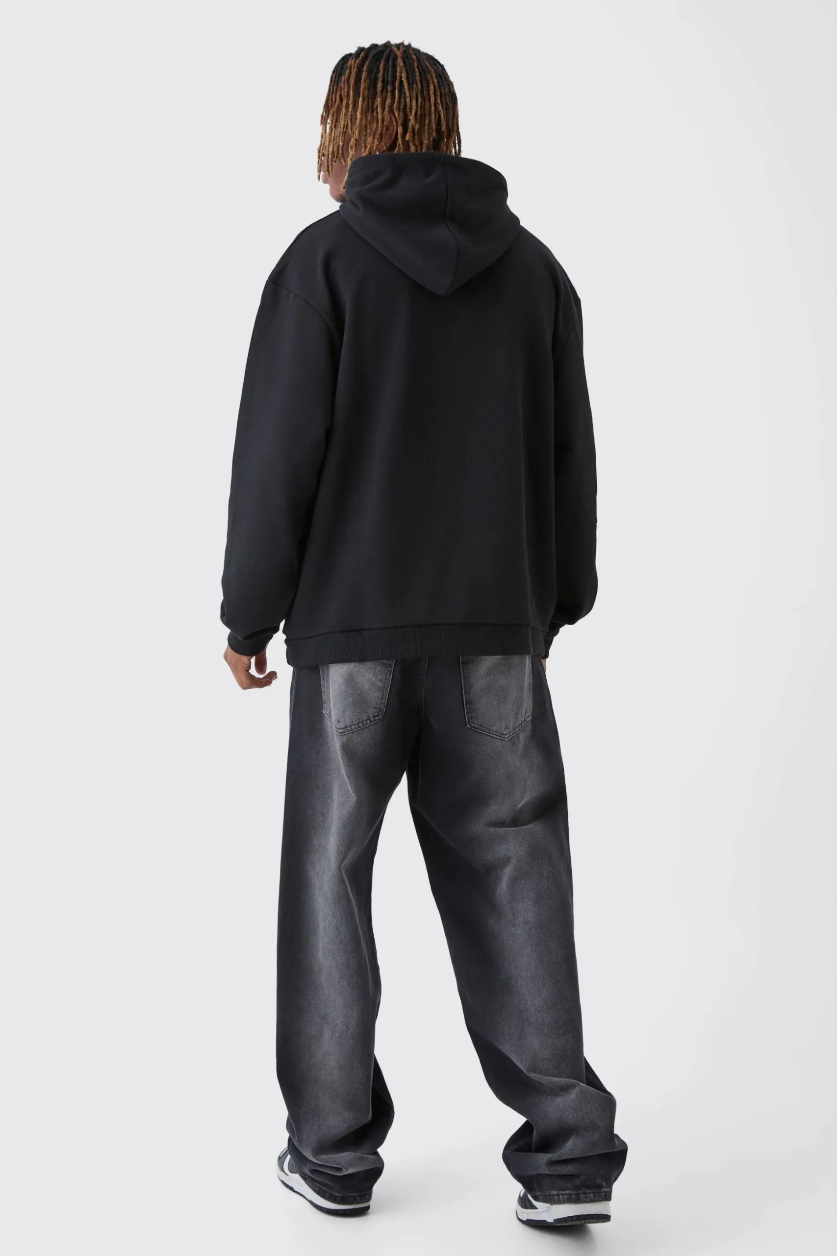 Tall Oversized Heavyweight Loopback Graphic Hoodie | BoohooMAN UK