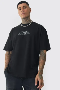 Tall Oversized Homme Rennaisance Print T-Shirt | BoohooMAN UK