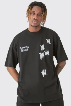 Tall Oversized Korn License T-shirt In Black | BoohooMAN UK