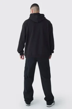 Tall Oversized Korn License Hoodie | BoohooMAN UK
