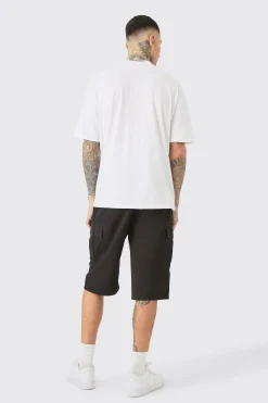 Tall Oversized Neon Moto T-shirt | BoohooMAN UK