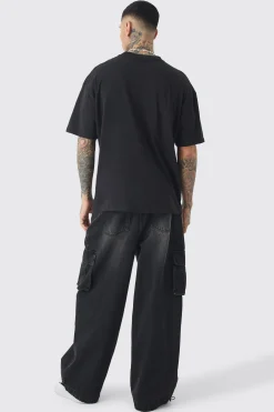 Tall Oversized New York Varsity Print T-shirt | BoohooMAN UK