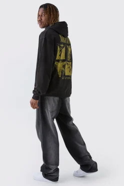 Tall Oversized Nirvana License Print Hoodie | BoohooMAN UK