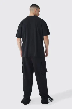 Tall Oversized Official Balaclava Print T-Shirt | BoohooMAN UK