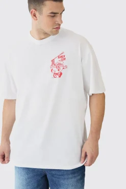 Tall Oversized Ramen Graphic T-Shirt | BoohooMAN UK
