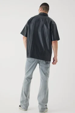 Tall Oversized Rugby Polo Shirt | BoohooMAN UK