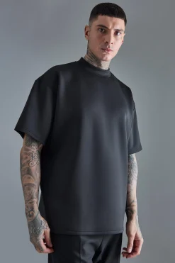 Tall Oversized Scuba T-shirt | BoohooMAN UK