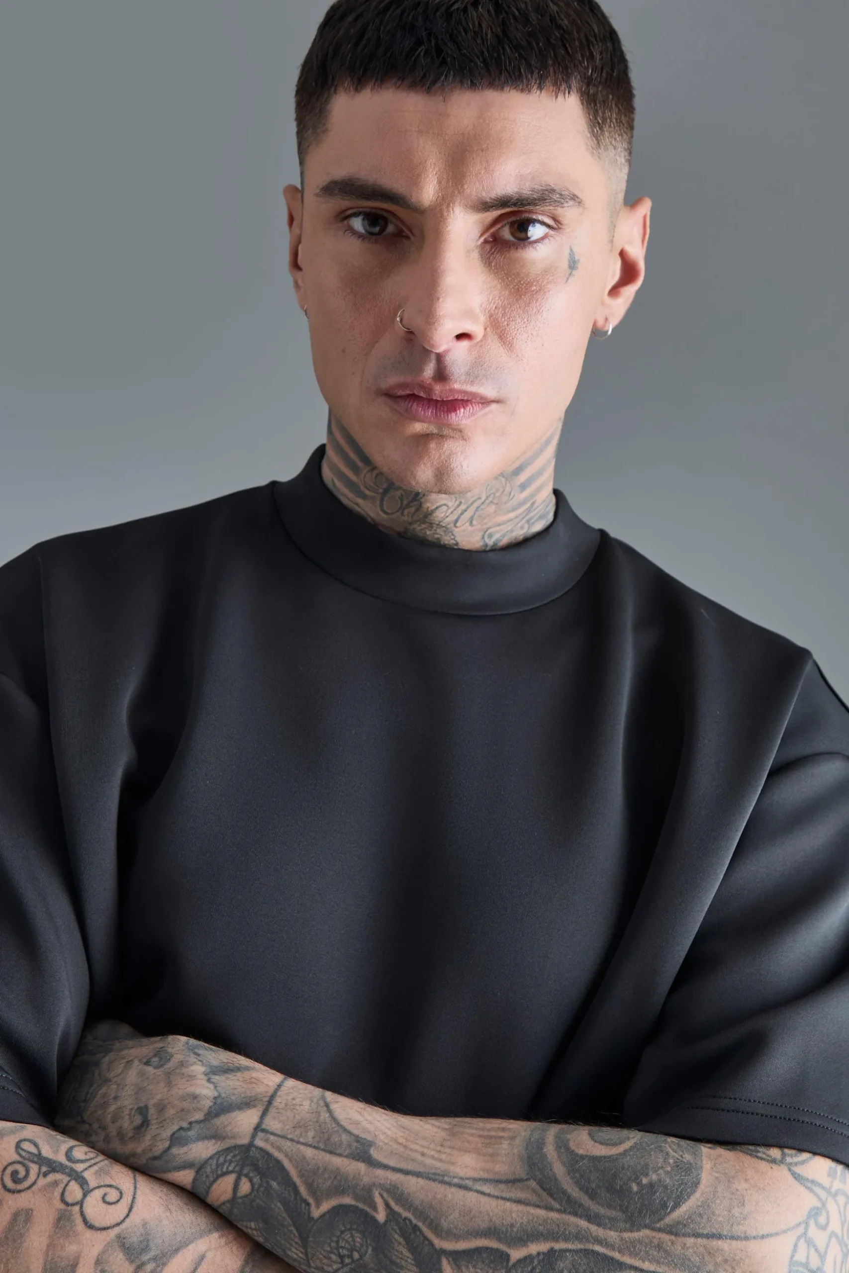 Tall Oversized Scuba T-shirt | BoohooMAN UK