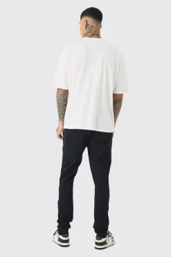 Tall Oversized Sold Out Print T-shirt | BoohooMAN UK