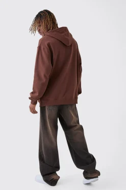 Tall Oversized Statue Embroidered Hoodie | BoohooMAN UK