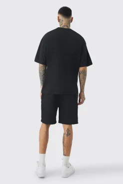 Tall Oversized T-Shirt & Short Set | BoohooMAN UK