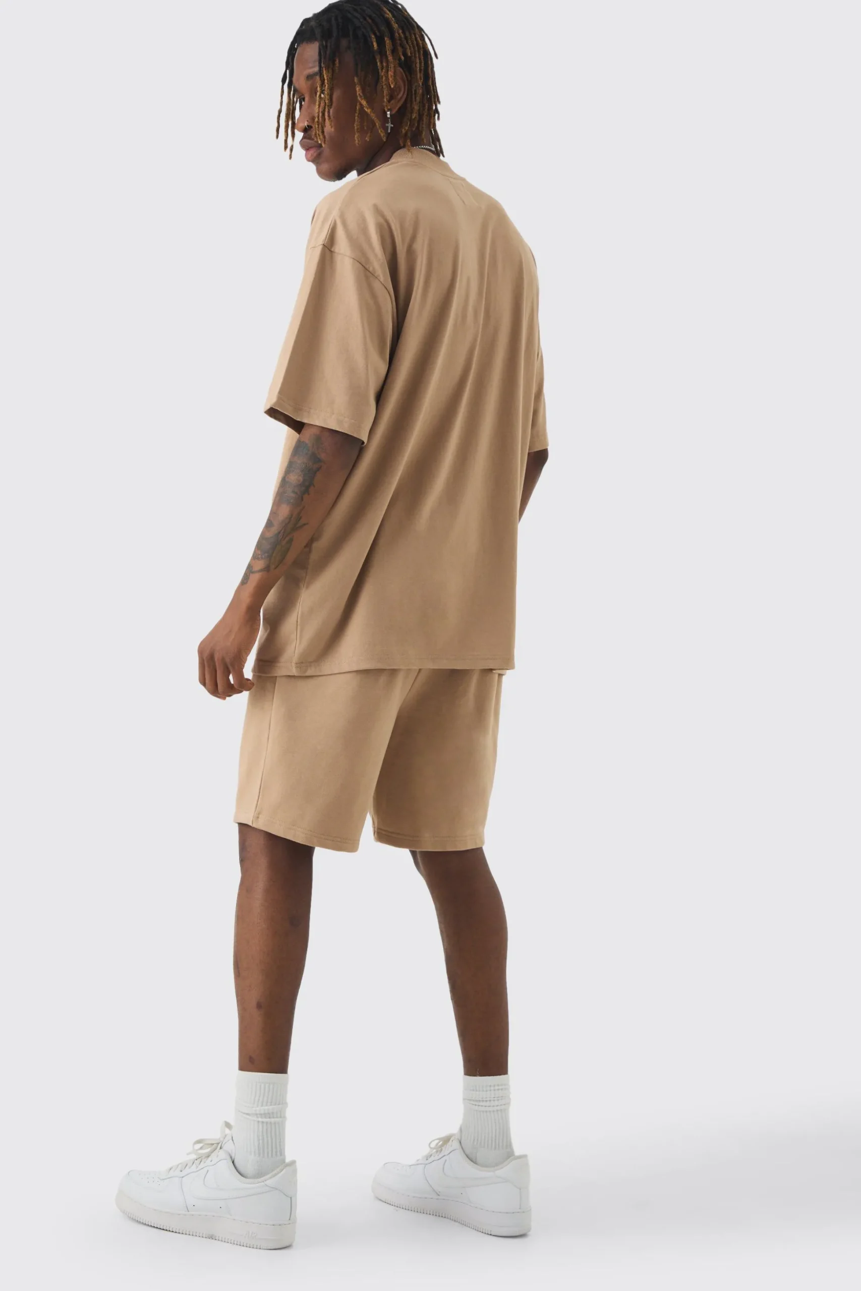 Tall Oversized T-shirt & Short Set | BoohooMAN UK