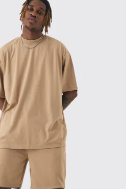 Tall Oversized T-shirt & Short Set | BoohooMAN UK