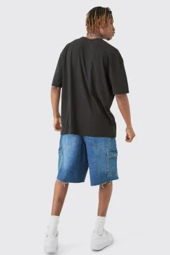 Tall Painted Homme T-shirt In Black | BoohooMAN UK