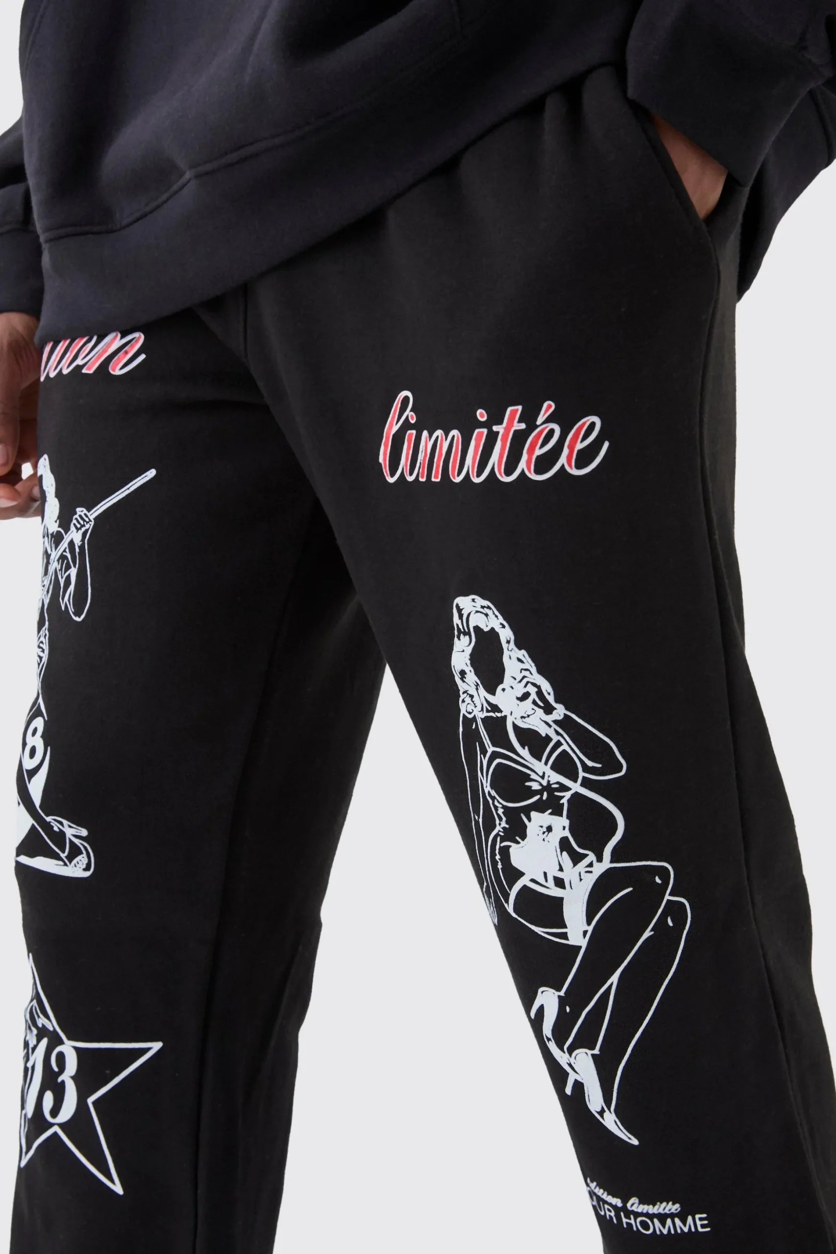 Tall Pinup Model Jogger | BoohooMAN UK