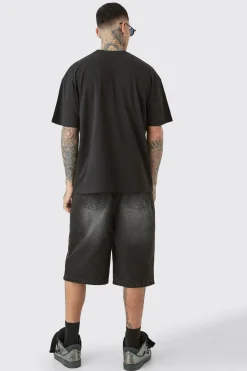 Tall Pour Homme Dog Skeleton T-shirt In Black | BoohooMAN UK