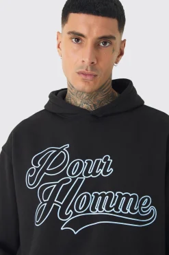 Tall Pour Homme Varisty Hoodie & Relaxed Fit Jogger Tracksuit | BoohooMAN UK