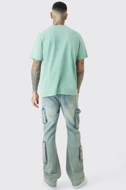 Tall Power Ranger License Print T-shirt In Green | BoohooMAN UK