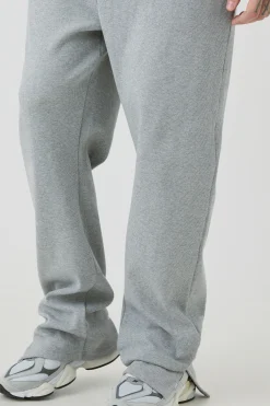 Tall Regular Fit Heavyweight Ribbed Split Hem Jogger | BoohooMAN UK