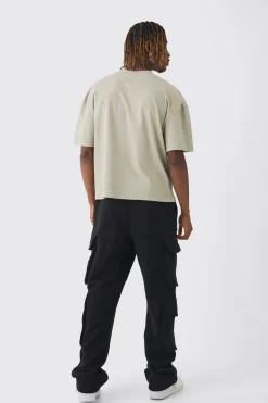 Tall Relaxed Cargo Pocket Jogger | BoohooMAN UK