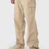 Tall Relaxed Fit Cargo Trousers | BoohooMAN UK