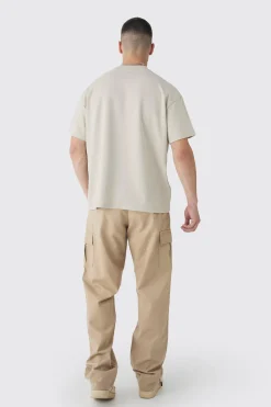 Tall Relaxed Fit Cargo Trousers | BoohooMAN UK