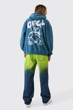 Tall Relaxed Rigid Ombre Jeans | BoohooMAN UK
