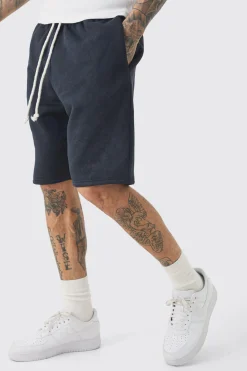 Tall Relaxed Washed Jersey Shorts | BoohooMAN UK
