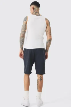 Tall Relaxed Washed Jersey Shorts | BoohooMAN UK