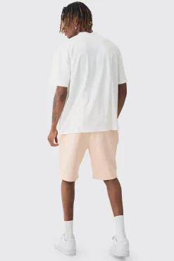 Tall Relaxed Washed Jersey Shorts | BoohooMAN UK