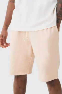 Tall Relaxed Washed Jersey Shorts | BoohooMAN UK
