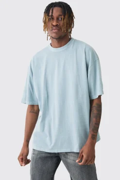 Tall San Diego Renaissance Back Print T-shirt In Blue | BoohooMAN UK
