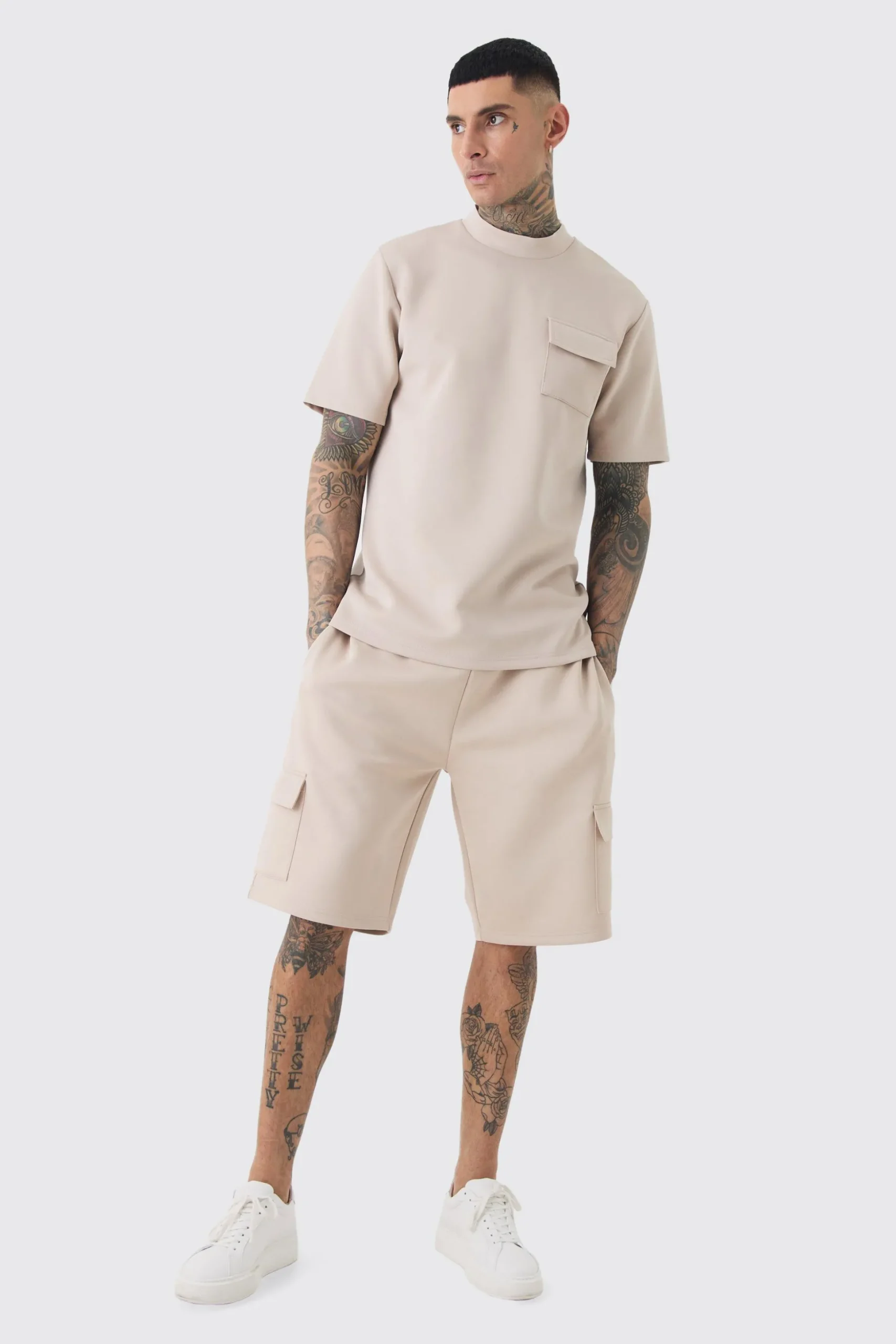 Tall Scuba Relaxed Cargo Shorts | BoohooMAN UK