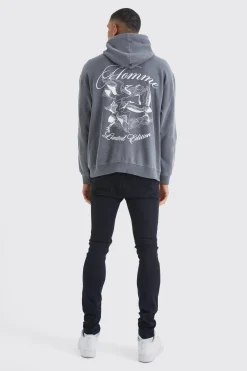 Tall Skinny Jeans With All Over Rips | BoohooMAN UK