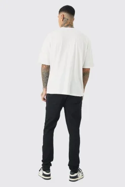 Tall Skinny Jeans With All Over Rips | BoohooMAN UK