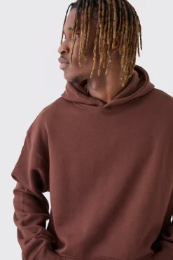 Tall Skull Back Print Oversized Hoodie | BoohooMAN UK
