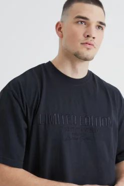 Tall Slim Embroidered Limited Edition T-shirt | BoohooMAN UK