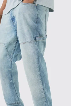 Tall Slim Rigid Flare Carpenter Jeans | BoohooMAN UK